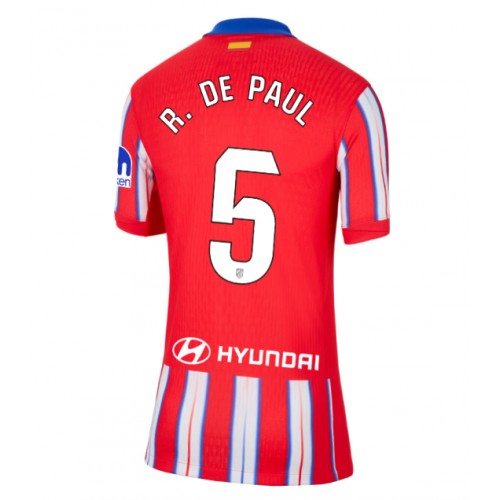 Dres Atletico Madrid Rodrigo De Paul #5 Domaci za Žensko 2024-25 Kratak Rukav